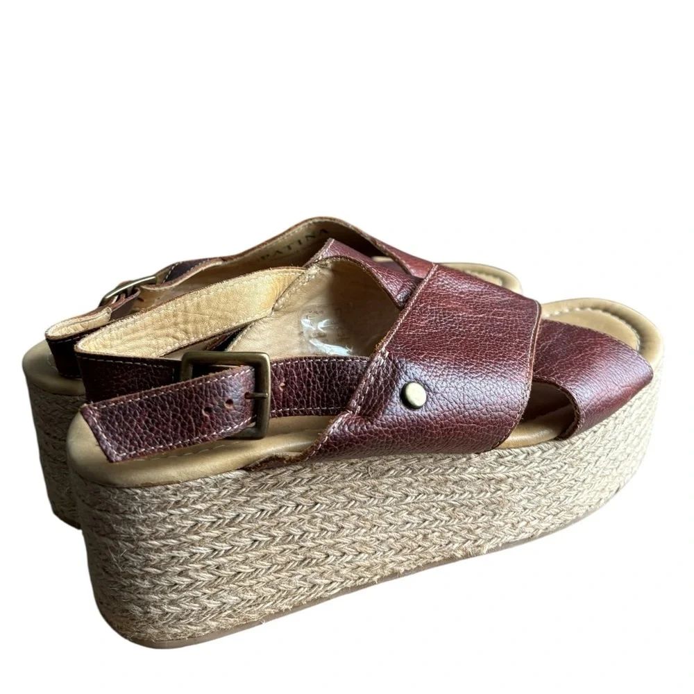 Portland Leather Goods Patina Florence wedge size 9.